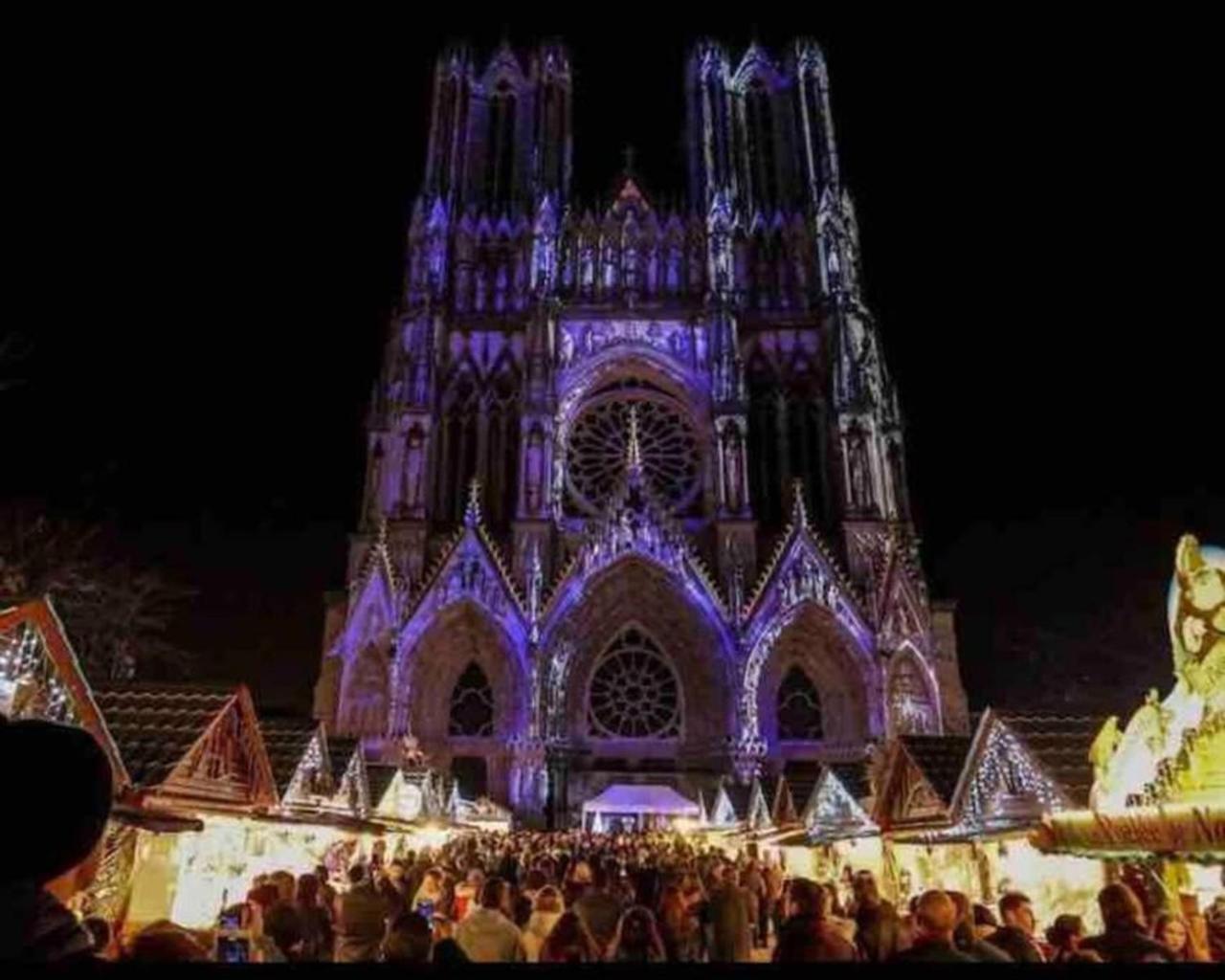 Reims Centre-Ville - 2 Chambres - 6 Personnes Au 1 Er Etage Luaran gambar